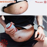 IMSSUG Belt Bag, Funny  Belly Funny Pack, Novelty Creative Storage Bag Men
