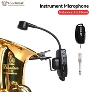 TOUCHMALL UHF Wireless Saxophone Microphone System Clips over Instrument Receiver Transmitter Trumpet Trombone French Horn I4M1