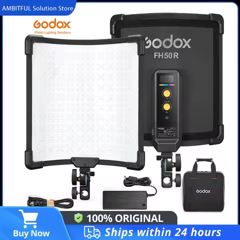 Godox LED Light Panel Lights Flexible Handheld FH50Bi FH50R for Studio Portrait Outdoor Photography 