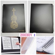 （200301--音樂圖案不反光20頁A4 資料樂譜夾 Folder