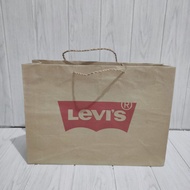 Levis medium paperbag/paper bag levis ori counter/levis bag