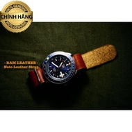 Nato cowhide watch Strap - Nato Leather Strap - Full size - R A M N1 .