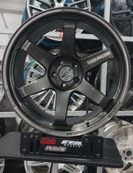 正品日本Rays TE37UL TRA單片鍛造二手拆車鈴 數據：20寸5×114.3前後11J et0 姿態內凹 適合：日產GTR 等
