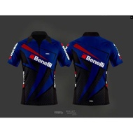 Kemeja Polo Taktikal, Koleksi BENELLI, Cetakan 3D, Penyesuaian Zip, 66D