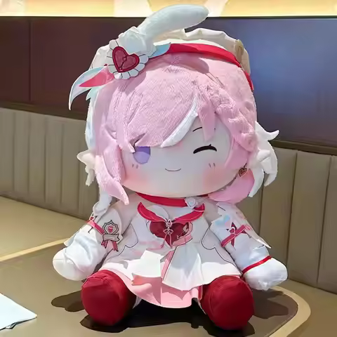 Elysia Pillow 40cm Sitting posture model ornament Honkai Impact 3 Elysia Cosplay Costume Anime Game 