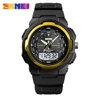 Jam Tangan Pria SKMEI 1454 Dual Time strap Rubber Tahan Air
