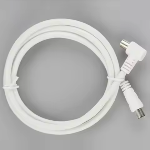 1pcs Antenna Aerial Lead Cable Male to Male White RF single Coax Cable TV RF cable 1m 1.5m 2m RCA Co