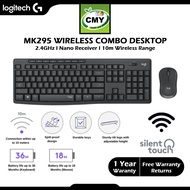 Logitech MK295 Wireless Mouse & Keyboard Combo with Silent Touch Technology Full Numpad Advanced Opt