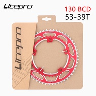 LP Litepro ซี่ล้อจักรยานจักรยานถนนพับได้9/10/สปีดอะลูมินัมอัลลอยเฟืองคู่53-39 (Litepro-SP)