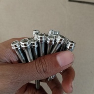 HANDMADE STAINLESS L-BOLT M8/BOLT12 THREAD 1.25 LENGTH 2CM - 8CM custom 1 a