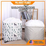 105L / 140L / 210L Large Size Quilt ClothesToy Storage Box Laundry Basket Laundry Bag With handle Do