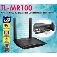 TP-Link TL-MR100 Wireless N300 4G LTE Mobile Direct SIM Modem Router (Digi/Celcom/Umobile/Maxis)