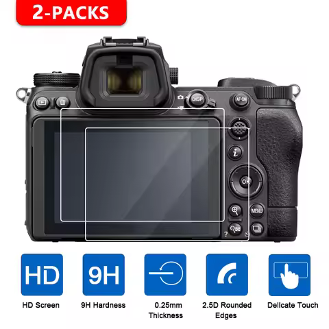 2Pcs Tempered Glass 0.25mm Screen Protector for Nikon Z8 Z30 Z50II Z5ii Z6 Z6ii Z6iii Z7 Z7ii Z9 Zfc