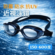 [Myopia Swimming Goggles] QUICK Adult Goggles Degree: 150-600 Degrees|Anti-Fog Waterproof Degree Hd 