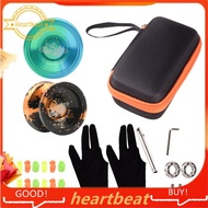 [Hot-Sale]  Aluminum Alloy Responsive Unresponsive Yoyo +  Professional Orange Black Unresponsive Yo