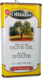 Olitalia奧利塔純橄欖油100%冷壓純橄欖油(Pure)專業用3000ml裝 適合熱炒.香煎等中高溫烹調