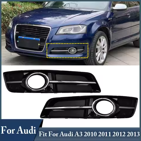 Fog Light Cover Fit For Audi A3 2010 2011 2012 2013 Front Bumper Fog Lamp Outer Protective Light She