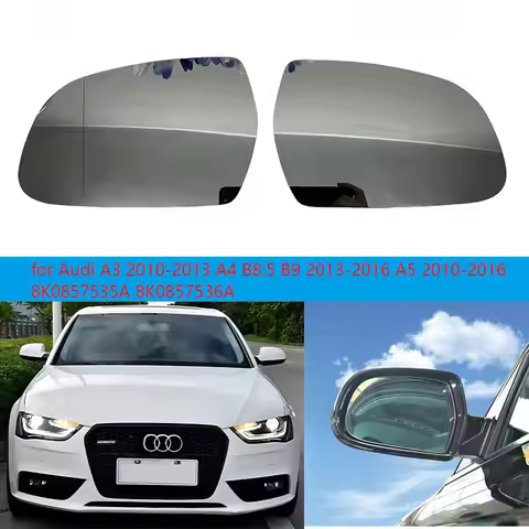 Auto Left Right Heated Wing Rear Mirror Glass for Audi A3 2010-2013 A4 B8.5 B9 2013-2016 A5 2010-201