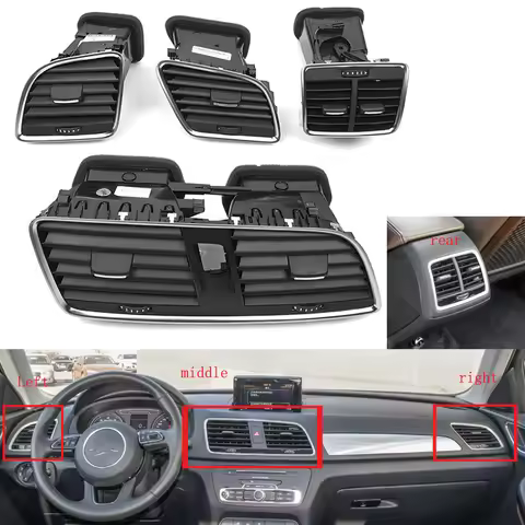 liu quan 1pc Front Dash Center Console & Rear AC Air Outlet for Audi Q3 2012-2018 | OE 8UD820951 8UD