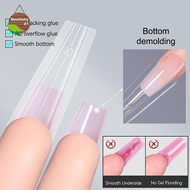 Nebaby Sandwich Dual Nail Forms 240pcs 15Size Quick Extensions-Dual Forms Paper Forms Needed 3D Elli