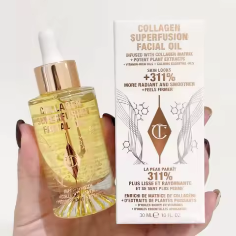 Charlotte Tilbury 30ml Collagen Superfusion Facial Oil Facial Skincare SKIN Looks More Radiant Smoot