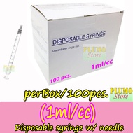 ℗Disposable Syringe (1,3,5,10,20,50ml/cc) With Needle  (per box)