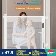 [SG Stock] Retractable Kids' Safety Gate | Staircase Protection Fence | Anti-Fall Baby/Toddler Guard | Multi-Use Home/Pet Barrier | Adjustable &amp; Easy Install