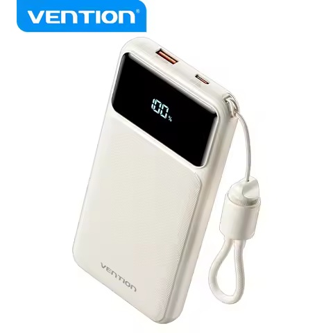 Vention CCC 10000mAh Power Bank 22.5W Portable Fast Charger for Xiaomi iPhone Samsung Spare Battery 