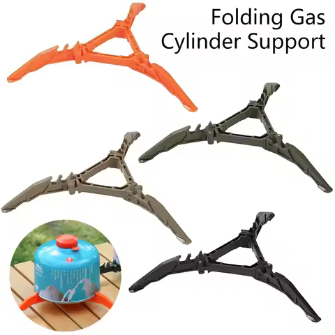 Gas Canister Tripod Stand, Foldable Fuel Can Stabilizer, Portable Non-slip Gas Tank Bracket for Camp