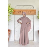 Rizkiya Gamis Wanita Brokat Exclusive Slendang Variasi 10 model / 1 dress 10 look dress / Gamis Jumb