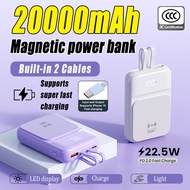 【3C Certification 】Magnetic 3C Powerbank 20000mAh Wireless Powerbank Fast Charging Powerbank Camping