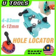 Adjustable 4-83mm Ceramic Drill Guide Tile Glass Openings Locator Hole Saw Sucker Base