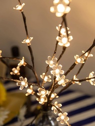 1入組樹枝形狀裝飾燈,20 Led亮度新奇燈飾,適用於家庭裝飾