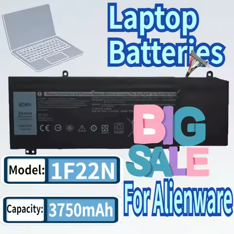 1F22N / XRGXX Laptop Battery for Alienware M15 R1 / M17 R1 (P79F) 15.2V 3750mAh Replacement Notebook