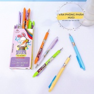 Hộp 12 Cây Bút Gel Bấm Xóa Được ZITA Todo Suyo 0.5mm ngòi kim nét đẹp (Mực xanh/tím)