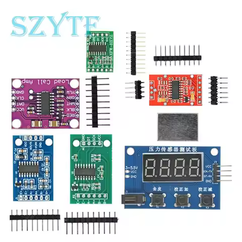 HX711 Dual-channel 24-bit Mini HX711 Weighing Sensor Dual-Channel 24 Bit Precision AD Module Pressur