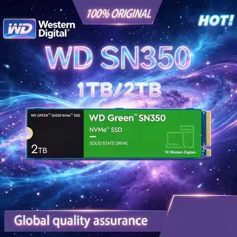 Western Digital Secure-storage WD Green SN350 1T 2TB NVMe SSD PCIe 3.0 M.2 2280 Up To3200MB/s Drives