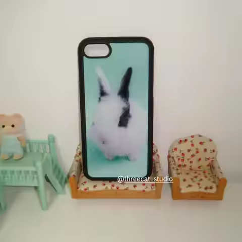 Korean Ins Forest Healing Cute Pet Rabbit DogPhone Case For IPhone 17 16 15 14 13 12 11 Pro Max Air