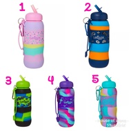 NEW SMIGGLE SUPER SILICONE ROLL BOTTLE - SMIGGLE DRINKING BOTTLE - Navy OrangeGame