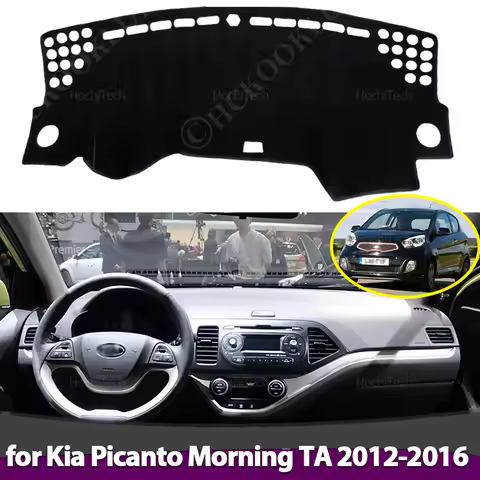 For Kia Picanto Morning TA 2012 2013 2014 2015 2016 Anti-Slip Dashboard Cover Protective Pad Car Acc