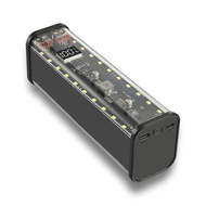 21700 DIY Case Supports 4x21700 Batteries PD20W Powerbank Case LED Screen Transparent Battery Storag