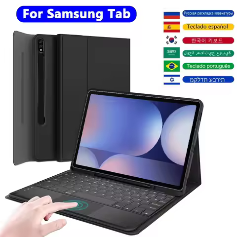 Case Keyboard For Samsung Galaxy Tab S10 FE/S9 FE 10.9'',Tablet Cover For A9 Plus/S7 S8 S9 11,S9 FE 
