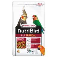 Nutribird G14 tropical อาหารนกพารากีต ขนาดใหญ่ สูตรทรอปิคอล เม็ดสี (1kg), Versele-Laga อุดมด้วยธัญพืชนานาชนิด