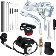 Throttle Linkage and 7/8'' Mini Bike Throttle Assembly for Predator 212 196cc Coleman BT200X CT200U 