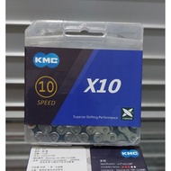 KMC 10 Speed X10 Black Silver MTB Selli Roadbike Bicycle Chain