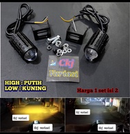 Lampu Tembak Sorot Motor Mobil LED Laser D2 Foglamp Mini Projie 20W Cree LED 1 PAKET 2 PCS CKJ VARIA