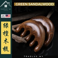 Sikat Head Scalp Massage Comb Wooden Massage Comb Massage Scalp massage Comb Natural Green Sandalwoo