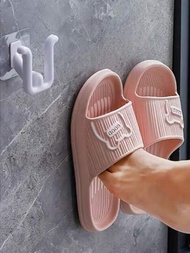 1入組耐用塑料壁掛拖鞋架，最大化您的空間-家庭和浴室通用的落地拖鞋架