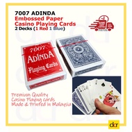 2 decks 7007 ADINDA Premium Quality Embossed Casino Playing Card, Poker Card, 52 Cards + 4 jokers, P