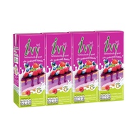 {ยกแพ็คX4ก่อง} Ivy ไอวี่ นมเปรี้ยว โยเกิร์ตพร้อมดื่ม UHT (มี 10 รสชาติ) ขนาด 150/180 มล.